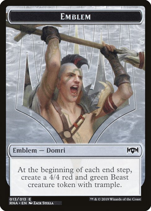 Domri, Chaos Bringer Emblem