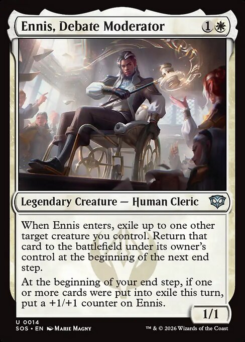 Ennis, Debate Moderator